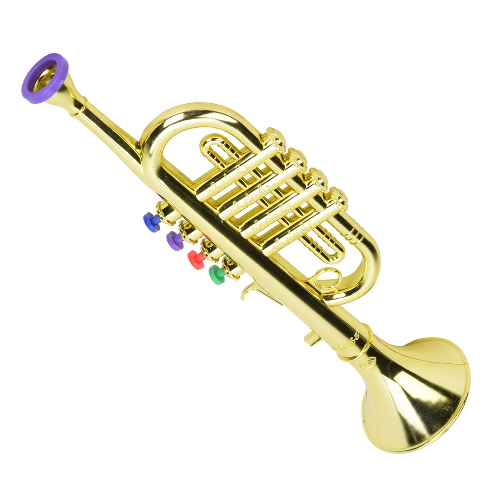 Musical Instrument Saxophone - طفل البوق الذهبي المغلفة البلاستيك الأطفال