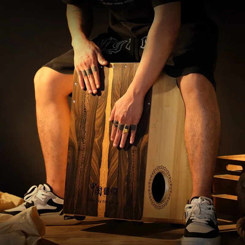 Cajon Musical Instrument - خشب متين صندوق كاجون طبل براميل