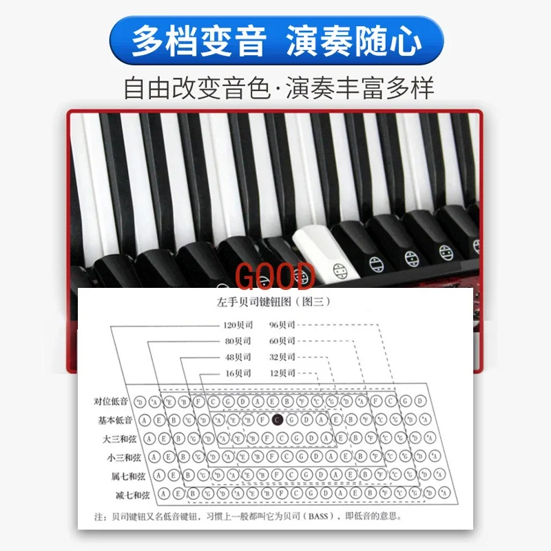 آلة الأكورديون الموسيقية من ما - مراجعة Musical Instrument Brands وسعره