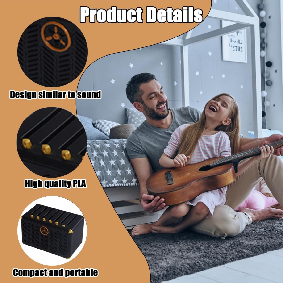 حامل اختيار الجيتار، حامل مكبر - مراجعة Cajon Musical Instrument وسعره