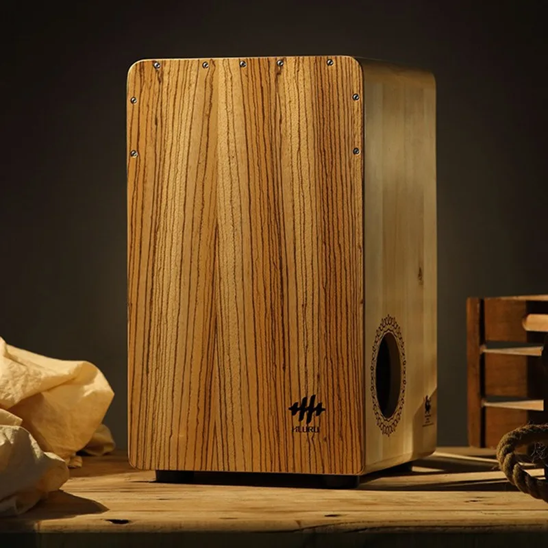 خشب متين صندوق كاجون طبل برامي - مراجعة Cajon Musical Instrument وسعره