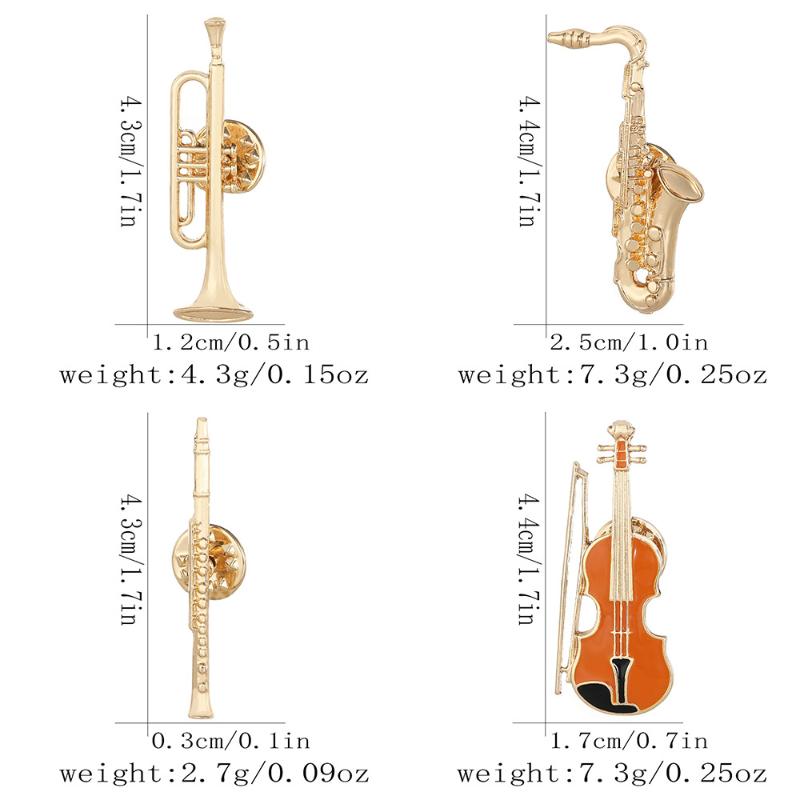 دبابيس ذهبية على شكل كمان، قطع - مراجعة Musical Instrument In Orchestra وسعره